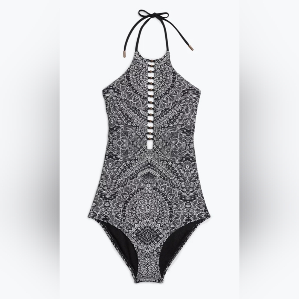 Red Carter Exclusif Private L Sao Paula High Neck One Piece Swimsuit